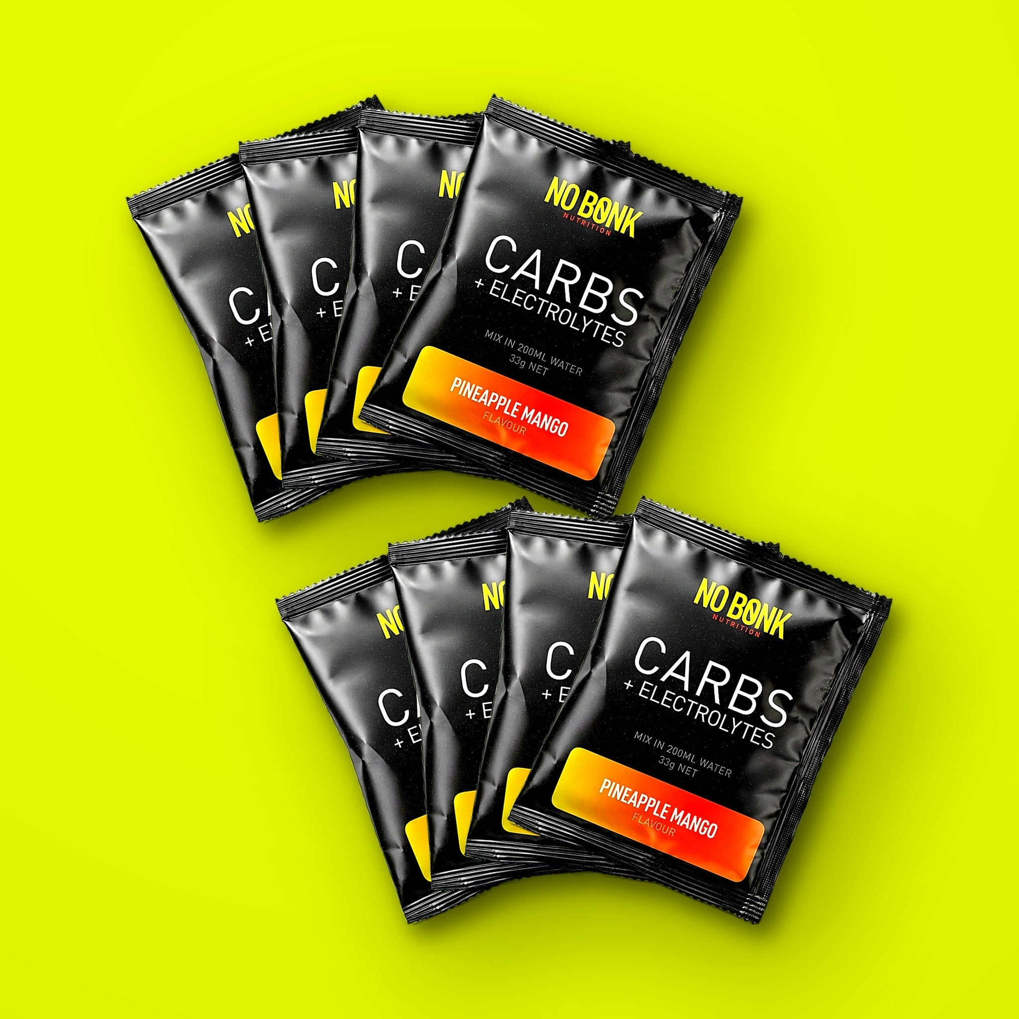 Two NOBONK Pineapple Mango 4-packs, eight sachets
