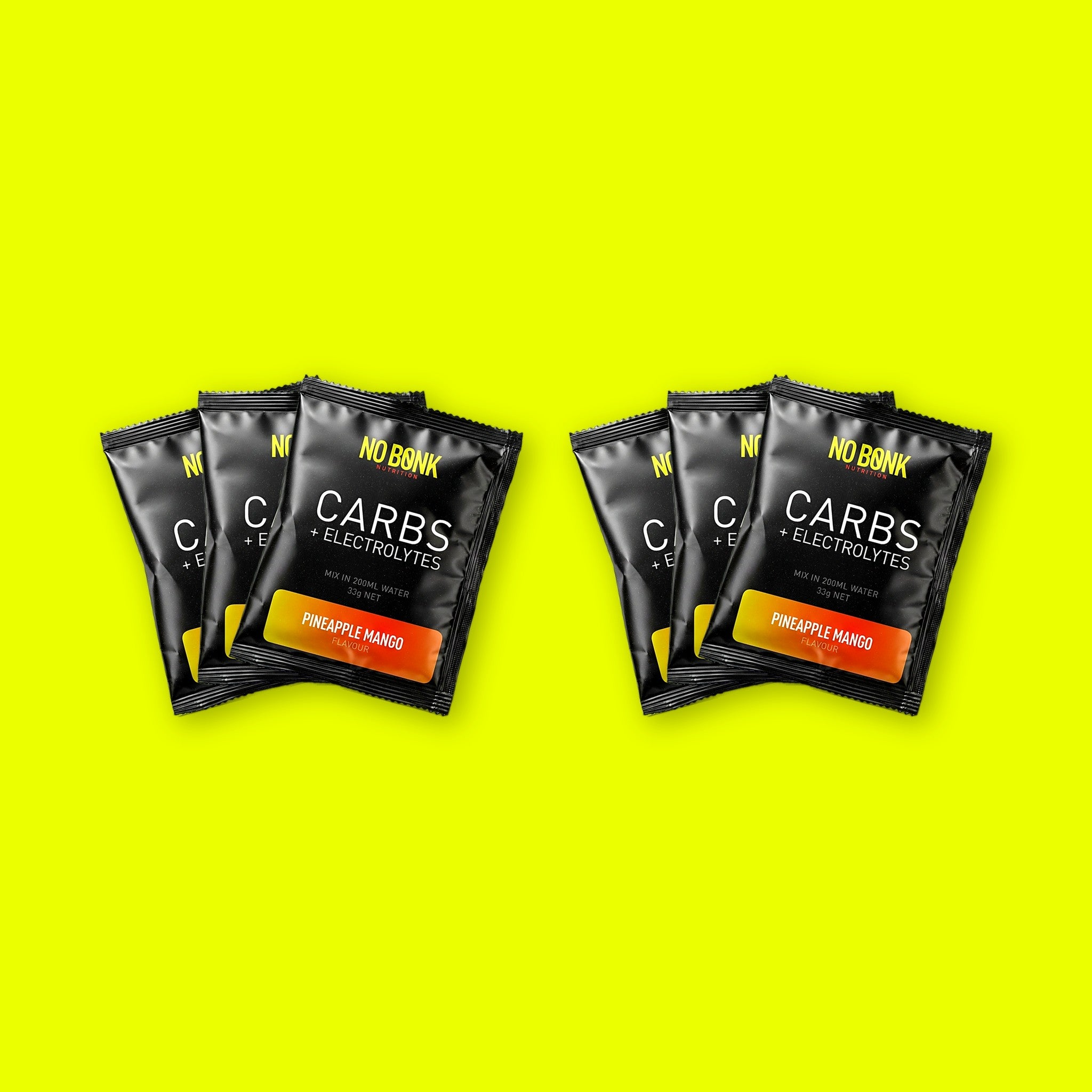 NOBONK Fuel 6 Pack, 6 sachets of Pineapple Mango